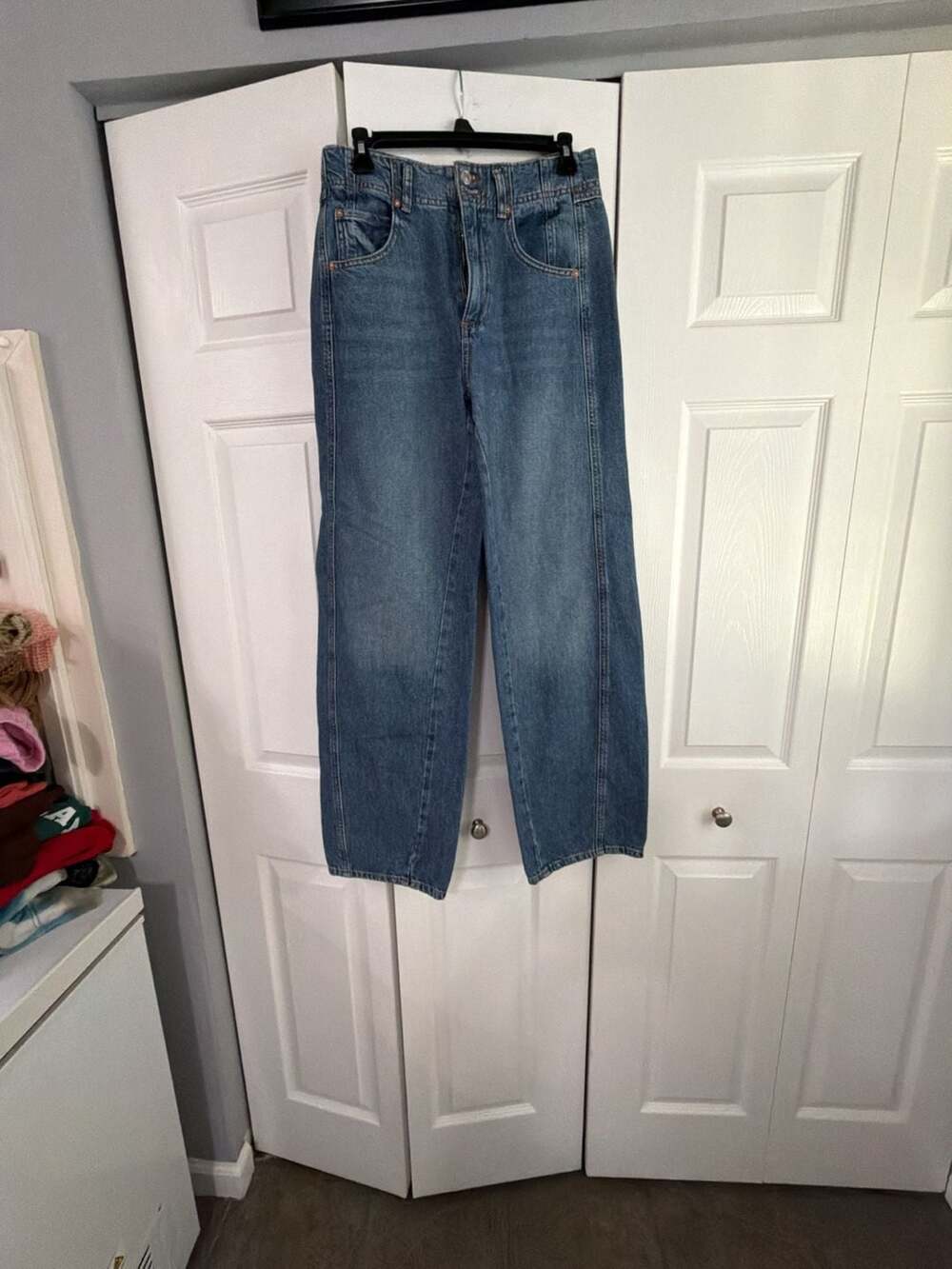 We The Free High-Rise Barrel Leg Jeans